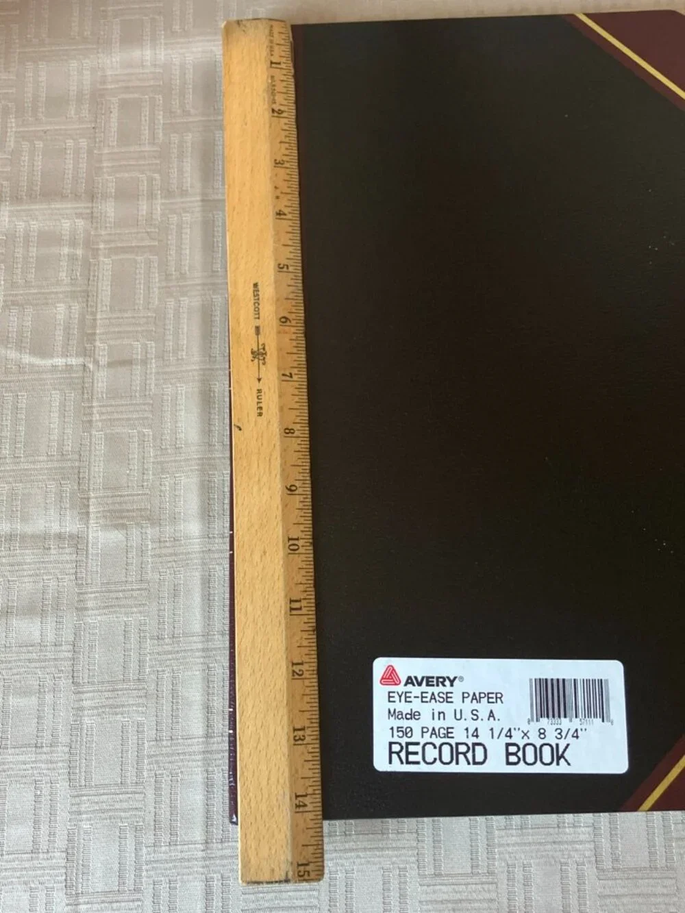 Avery National Record Book 57-111 Account Book Hardcover 160 Numbered Lined Pgs
